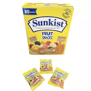 Sunkist Mixed Fruit Snacks Fat Free Real Fruit Kids Health Sweet 80 x 23g 1.84kg - Bild 1 von 7