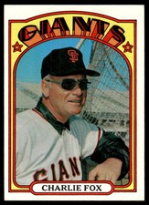 1972 Topps Charlie Fox San Francisco Giants #129