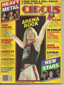 Circus - Arena Rock Robert Plant AC/DC Van Halen Iron Maiden Scorpions  VG D - Bild 1 von 1