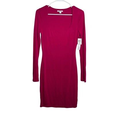 Vestido Bar III Para Mujer Grande Frambuesa Manga Larga Cambio Corto Bodycon Camiseta Nuevo con Etiquetas Foto 1 de 4