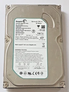 80 GB SATA Seagate barracuda 7200.10 ST380815AS 8MB 3.5 " Certified Repaired HDD - Picture 1 of 1