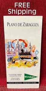 SOUVENIR ~~~ Plano De Zaragoza SPAIN Brochure / Road Map (Pre-Owned) EUC - Picture 1 of 10