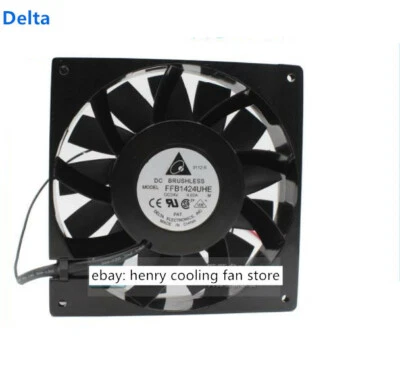 Delta FFB1424UHE  DC 24V 4.02A 140*140*38mm 2-wire Large air volume Cooling fan - Image 1 of 4