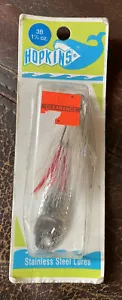 NOS Hopkins 3B Spoon 1-1/4oz With Bucktail Chrome - Picture 1 of 1