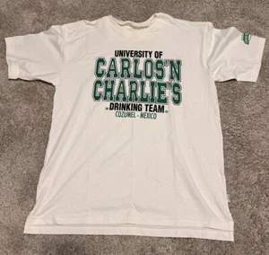 T-shirt vintage vintage Carlos' N Charlie's Senor Frog's Cozumel Messico taglia XL - Foto 1 di 5