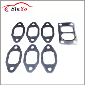 Exhaust multiplex Turbo Gasket Set For Cummins 6B 6BT 6BTA 3.9 5.9L 12V 3901356 - Picture 1 of 11