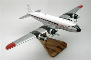 DC-4 ARDCO Inc Douglas DC4 Airplane Mahogany Kiln Dry Wood Model Small New - Picture 1 of 1