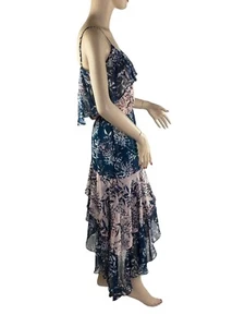 Neu mit Etikett $ 348 Parker Seidenkleid Boho Festival kokett Midi bis Maxi XS - Bild 1 von 19