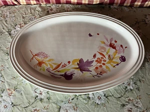 Le Creuset Autumn Large 19.5"/50cm White Oval Platter Serving Tray Stoneware - Picture 1 of 6
