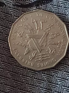 AUSTRALIAN 50 CENTS COMMONWEALTH GAMES 1982 NO.3 - Picture 1 of 4