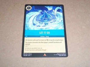 163/204 Lorcana The First Chapter Rare Let It Go - Picture 1 of 2