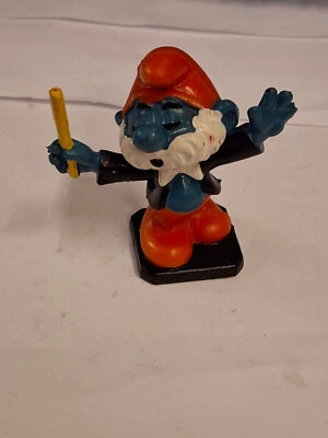 Schlumpf Figur, Dirigent,  gut erhalten - Bild 1 von 2
