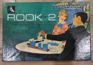 Vintage 60s ROOK for 2 Deluxe Edition Board Game Parker Brothers Original Box - Picture 1 of 3