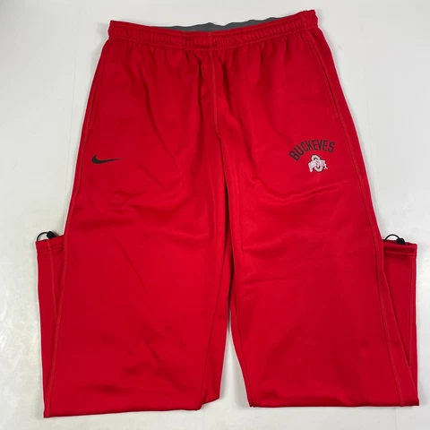Ohio State Buckeyes Sweatpants Mens 2XL XXL Red Nike Therma Fit Fleece Lined OSU Cover