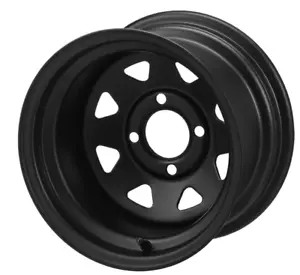 Rueda de carro de golf Revenge de 12" de acero negro con desplazamiento de 2:5 - Imagen 1 de 1