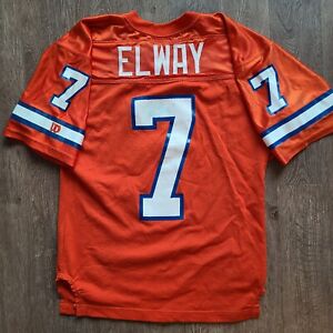 Denver Broncos SIGNED John Elway Vintage Wilson Jersey Size 44