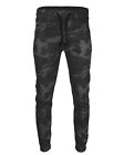 ZIMEGO Men's Drop Crotch Comfort Stretch Solid Camouflage Twill Jogger Pants