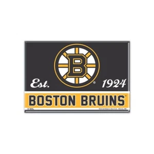 TWO (2) BOSTON BRUINS, 2.5" X 3.5" METAL MAGNETS FROM WINCRAFT - Picture 1 of 2
