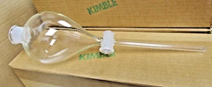🔥KIMAX KIMBLE 29043-S12 BOROSILICATE GLASS GLOBE SEPARATORY FUNNEL 500mL - Picture 1 of 11