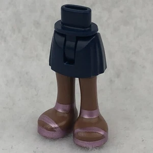 LEGO 35216ac00pb011 Dark Blue Mini Doll Hips & Skirt W/ Molded Medium Brown Legs - Picture 1 of 3