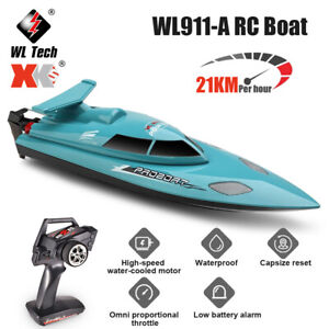 WLtoys XK WL911-A RC Boat Waterproof 21km/h 2.4GHz 370 Brushless Motor RC Ship