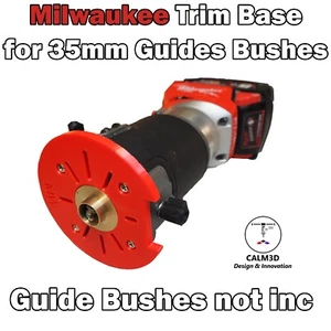 Base de enrutador de ajuste compatible con Milwaukee M18 para arbustos guía de latón de 35 mm - INC P&P - Imagen 1 de 9