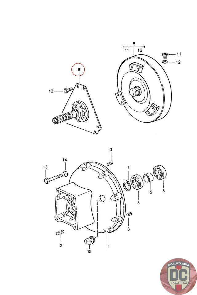 Porsche 928 1987-1995 placa de transmisión 96011604202 Foto 1 de 1