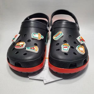 7-Eleven X Crocs Classic Clog 7-11 Exclusive Black Size Men 12 NWT - Picture 1 of 9