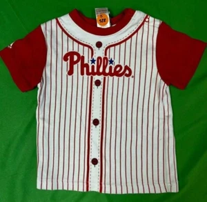 MLB Philadelphia Phillies Majestic Jersey Estilo Top Niño 18 m Nuevo con Etiquetas - Imagen 1 de 3