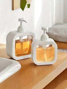 500ml Soap Dispenser Bottle Pump Plastic Hand Liquid Bathroom Shampoo Empty UK.. - Picture 1 of 8