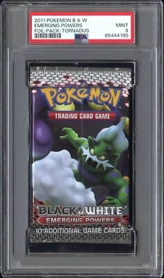 PSA 9 COMO NUEVO Pokemon Blanco y Negro Poderes Emergentes Booster Pack Tornadus (LOW POP) Foto 1 de 2