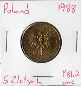 Coin Poland 5 Złotych 1988 Y81.2 - Picture 1 of 2