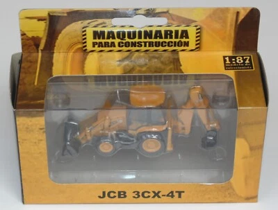 JCB 3CX-4T RETROEXCAVADORA MAQUINARIA PARA CONSTRUCCION 1:87 DIECAST COLOMBIA - Image 1 of 4