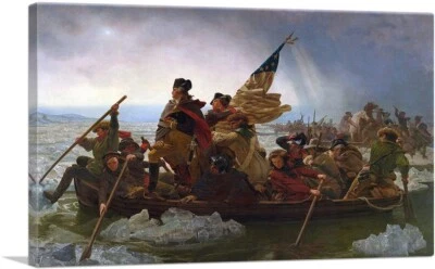 ARTCANVAS Washington Crossing the Delaware Canvas Art Print by Emanuel Leutze