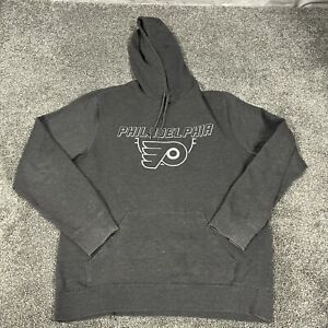 Philadelphia Flyers Gray Pullover Men's NHL Hoodie Size Large