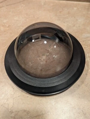 Pelco LD53PB-0 Spectra III Smoked Lower Dome With Black Trim Ring Used - Image 1 of 4