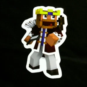 Pegatina Minecraft Personaje Reino Caído Brillante - Imagen 1 de 2