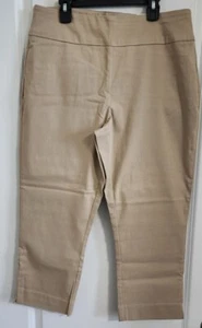 St. John Bay Passform Hüfte und Oberschenkel mittlerer Anstieg Capri Größe 12 beige - Bild 1 von 4