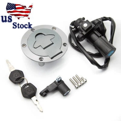 Interruptor de encendido tapa de gasolina tanque asiento llave de bloqueo para Yamaha YZF-R25/R3 2015 2014-2019 Foto 1 de 4