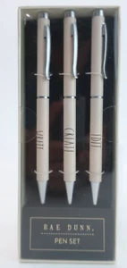 Rae Dunn 2018 Set of 3 Write-Create-Edit Ball Point Pen Set - Sealed - Picture 1 of 10