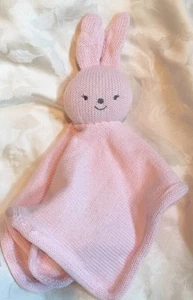 Gund Edgehill Collection Pink Bunny Rabbit Baby Security Blanket Knit Lovey - Picture 1 of 3
