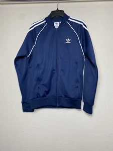 Chaqueta de pista Adidas Superstar para hombre - azul marino para hombre talla pequeña - Imagen 1 de 5