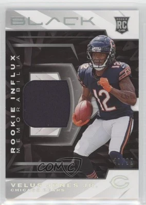 2022 Panini Black Rookie Influx Materials Silver /99 Velus Jones Jr #RIM-VJO RC - Image 1 of 2