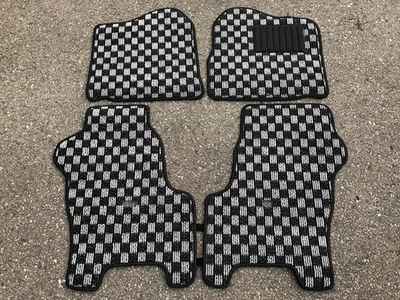 Suzuki Jimny JA12W JA22W MT Check Gray Black Floor Mats Carpet 1995–1998 RHD New Foto 1 de 4