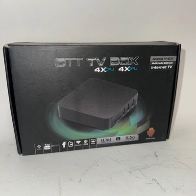 OTT 电视盒 4X CPU 4XGPU Android KitKat 网络电视盒 1080p H.264 全新 — 第 1/4 张图片