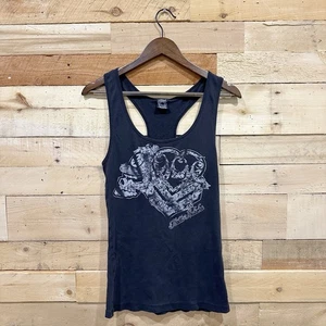 Vintage Y2K Metal Mulisha Tank Top Damen Large Grunge Faded Black - Bild 1 von 6