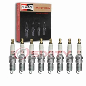 8 pc Champion Iridium Spark Plugs for 1982-1983 Cadillac DeVille 4.1L V8 fj - Picture 1 of 5