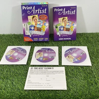 Nova Print Artist Platinum Version 23 Graphic Software Windows 7 Vista or XP - Image 1 of 4