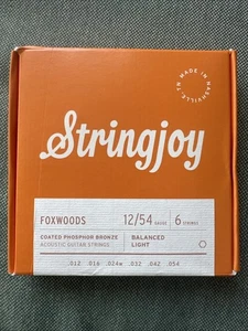 Stringjoy Foxwoods Light Gauge 12-54 Phosphor Bronze Acoustic Guitar String - Picture 1 of 3