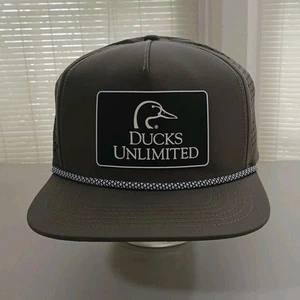 Ducks Unlimited grau Seil Druckknopflasche belüftet hinten flacher Schein - Bild 1 von 9